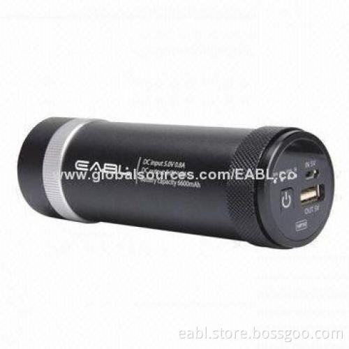 6,600mAh Dual-USB Power Chargers with LED Torch, Waterproof